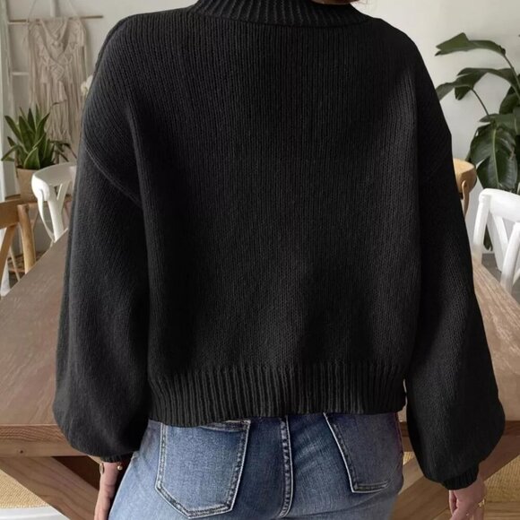 Open Front Dropped Shoulder Cardigan - Picture 12 of 16